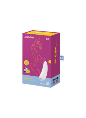 Stimulateur clitoridien connecté blanc Curvy 1+ Satisfyer - CC5972390020